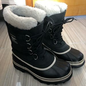 Sorel Caribou Waterproof Black Winter Boots